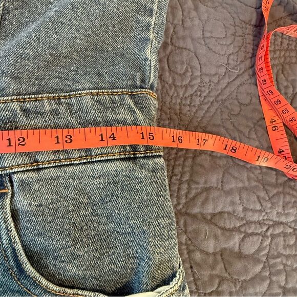 Regeneration Blue Denim Overall Slit hem Midi Size Large - Picture 8 of 10